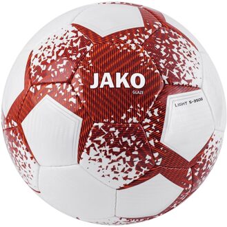 JAKO Glaze Light Voetbal wit - rood - 5