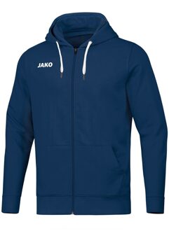 JAKO Hooded Jacket Base Junior - Jas met kap Base Blauw - 140
