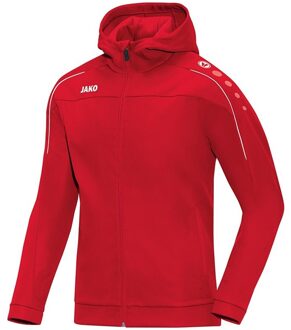 JAKO Hooded Jacket Classico Woman - Jas met kap Classico Rood - 36