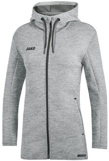 JAKO Hooded Jacket Premium Woman - Jas met kap Premium Basics Grijs - 38