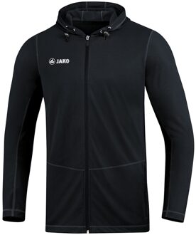 JAKO Hooded Jacket Run 2.0 - Jas met kap Run 2.0 Zwart - 3XL