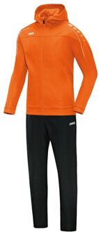 JAKO Hooded Leisure Suit Classico Junior - Vrijetijdspak met kap Classico Oranje - 152