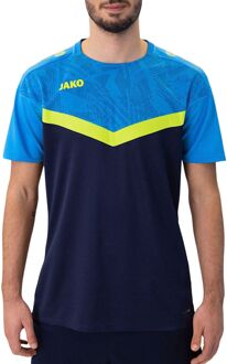 JAKO Iconic Shirt Senior donkerblauw - blauw - limegroen - XL