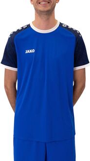 JAKO Iconic SS Shirt Senior blauw - donkerblauw - wit - L