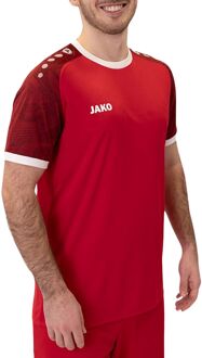 JAKO Iconic SS Shirt Senior rood - donkerrood - wit - M