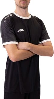 JAKO Iconic SS Shirt Senior zwart - donkergrijs - wit - XL