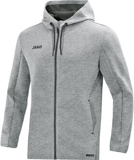 JAKO Jas met Capuchon Premium Basics Dames Grijs Gemeleerd Maat 40