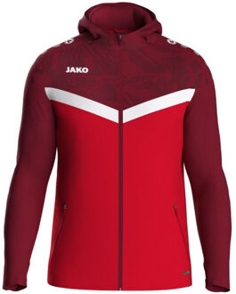 JAKO Jas met kap iconic kindermaten 6824k-103 Rood - 140