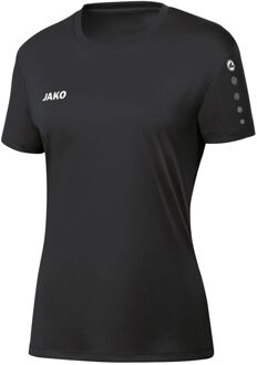 JAKO Jersey Team Women S/S - Zwart - Dames - maat  34