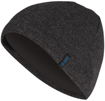 JAKO Knitted Beanie - Fleece Binnenvoering Zwart - Senior