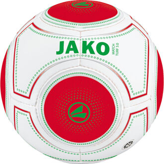 JAKO Kunstgrasbal Match 3.0 Wit/rood/groen - 4
