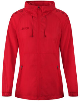 JAKO Lightweightjacket flow damesmaten 9876d-100 Rood - XL