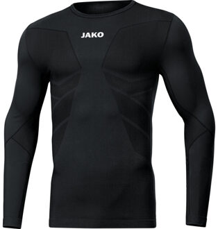 JAKO Longsleeve comfort gerecycled 6456-800 - maat XXS Zwart