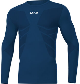 JAKO Longsleeve comfort gerecycled 6456-930 - maat XS Blauw