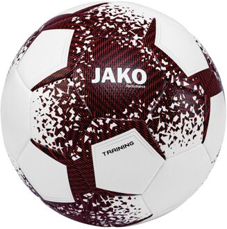 JAKO Performance Voetbal wit - donker rood - zwart - 5