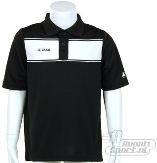 JAKO Polo Player Junior - Sportpolo - Kinderen - Maat 128 - Black;White