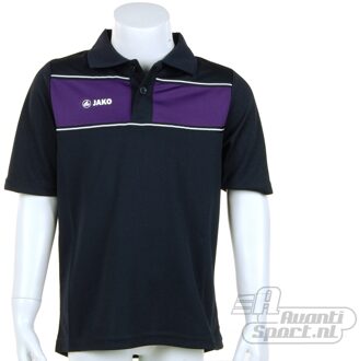 JAKO Polo Player Junior - Sportpolo - Kinderen - Maat 128 - Dark Navy;Purple