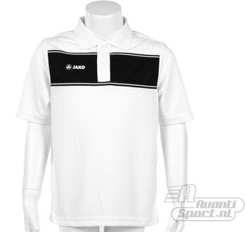 JAKO Polo Player Junior - Sportpolo - Kinderen - Maat 128 - White;Black