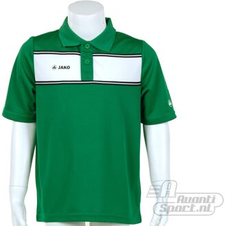 JAKO Polo Player Junior - Sportpolo - Kinderen - Maat 140 - Green;White