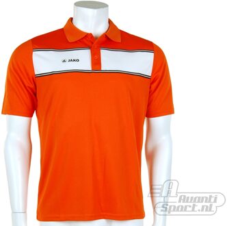 JAKO Polo Player - Sportpolo -  Heren - Maat S - Orange;White