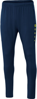 JAKO Premium Trainingsbroek - Marine / Fluogeel | Maat: M