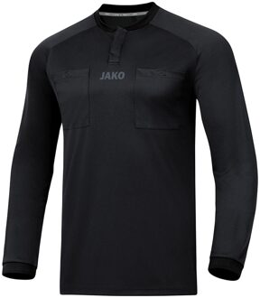 JAKO Referee Jersey L/S - Scheidsrechtershirt LM Zwart - XXL