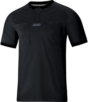 JAKO Referee Jersey S/S - Scheidsrechtershirt KM Zwart - XL