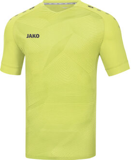 JAKO Shirt Premium Korte Mouw Fel Geel-Antraciet Maat S