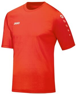 JAKO Shirt Team S/S JR - Kinder Sport Shirt Oranje - 104