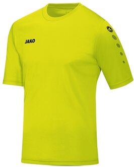JAKO Shirt Team S/S JR - Lime Kinder Shirt Geel - 104