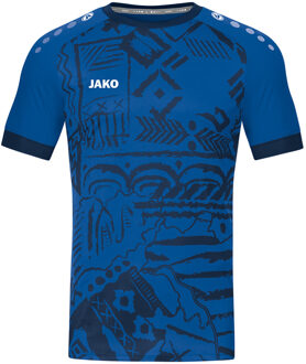 JAKO Shirt Tropicana MC - Blauw Voetbalshirt Heren Navy - L