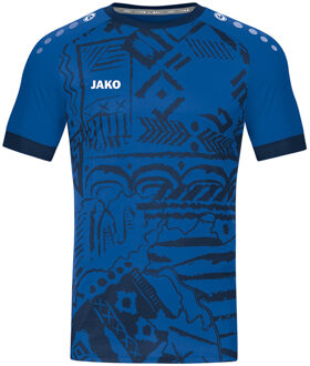 JAKO Shirt Tropicana MC - Blauw Voetbalshirt Kids Navy - 164