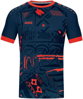 JAKO Shirt Tropicana MC - Navy Voetbalshirt Heren - XL