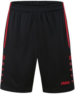 JAKO Short Allround - Zwart met Rode Shorts Kids - 164