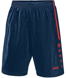 JAKO Shorts Turin - marine/flame - Maat 128