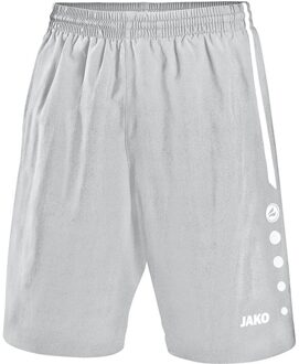 JAKO Shorts Turin - zilvergrijs/wit - Maat 116