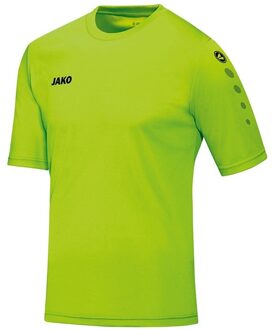 JAKO Team SS Sportshirt performance - Maat 128  - Unisex - lime groen