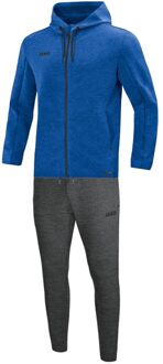 JAKO Tracksuit Hooded Premium Woman - Joggingpak met kap Premium Basics Blauw - 36