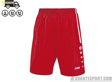 JAKO Turin Short - Voetbalbroek - Jongens - Maat 116 - Rood