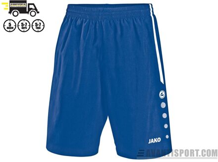 JAKO Turin Short - Voetbalbroek - Mannen - Maat L - Blauw kobalt