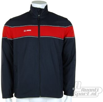 JAKO Woven Jacket Player - Sportshirt -  Heren - Maat S - Dark Navy;Red