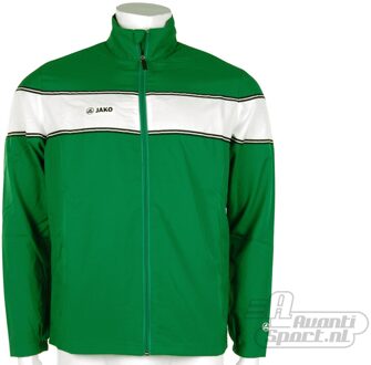 JAKO Woven Jacket Player - Sportshirt -  Kinderen - Maat S - Sports Green;White