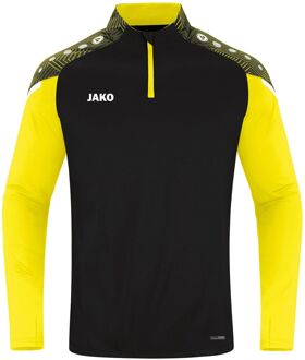 JAKO Ziptop Performance - Zwart-geel Sportshirt Kids - 140