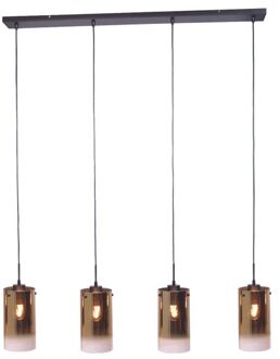 Jalama hanglamp glas goud 4L 120 cm Goudkleurig