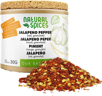 Jalapeno peper granulaat rood - 30 gram - 60 gram