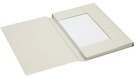 Jalema Dossiermap Jalema Secolor folio 3 kleppen 225gr grijs
