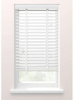 Jaloezie Houtlook 50 Mm - 100x175 Cm - PVC - Wit
