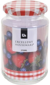 Jam pot met draaideksel 370 ml - Weckpotten Transparant