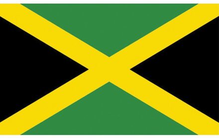 Jamaicaanse Vlag 90x150cm Geel - Beige - Creme, Groen, Zwart