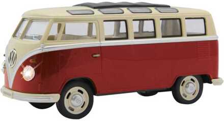 Jamara schaalmodel Volkswagen T1 Bus die-cast 1:24 rood
